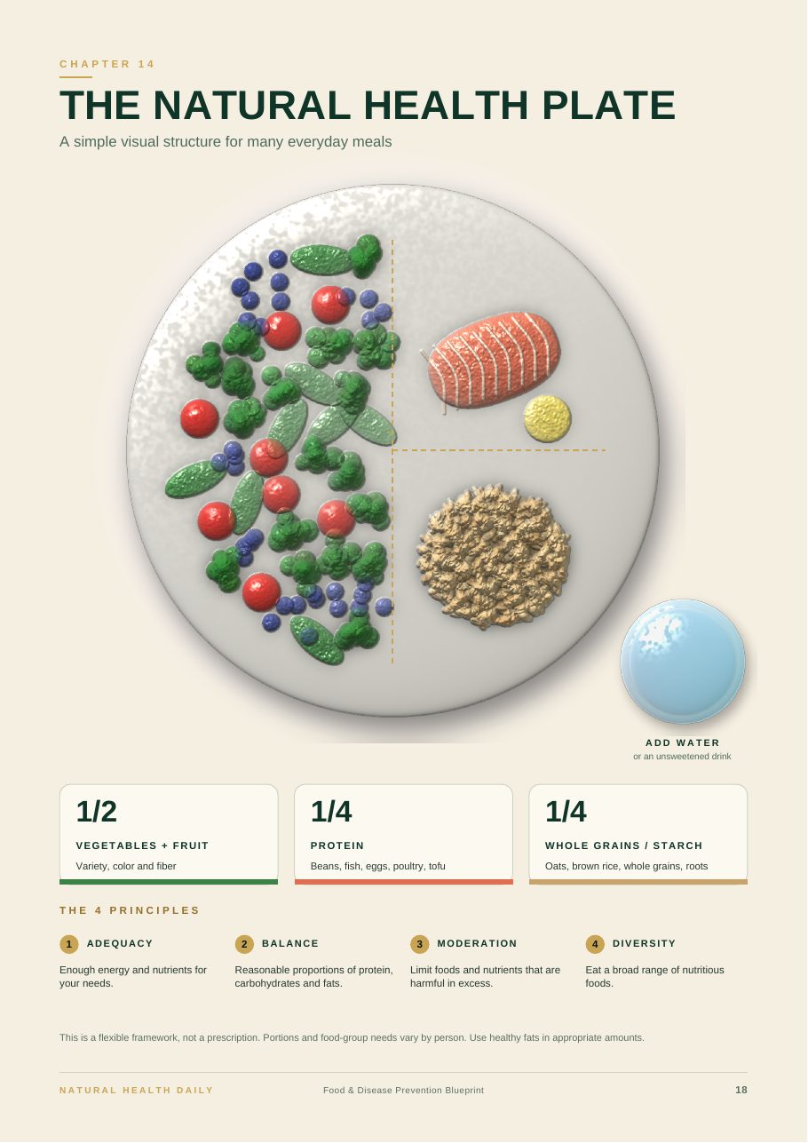Natural Health Plate page on a phone